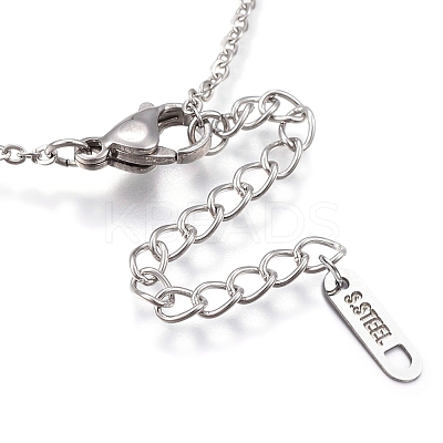 304 Stainless Steel Pendant Necklaces X-NJEW-P206-20P-1