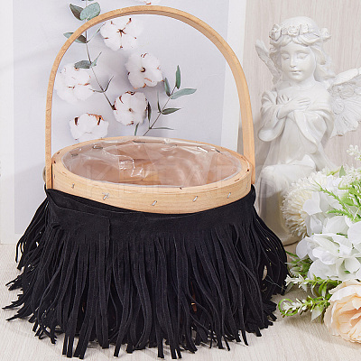 1Pc Suede Fabric Tassels Ribbon OCOR-GF0005-60A-01-1