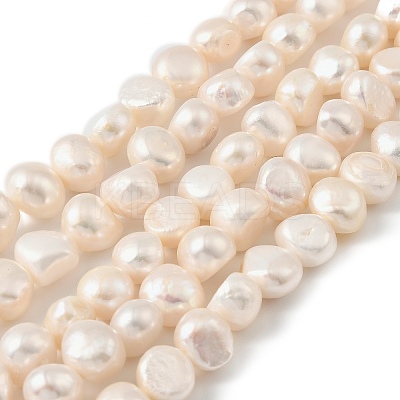 Natural Cultured Freshwater Pearl Beads Strands PEAR-P064-19K-04B-1