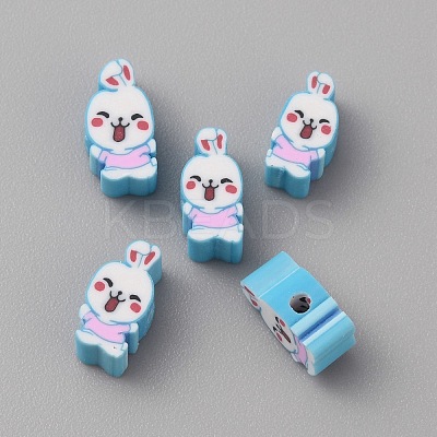 Cartoon Handmade Polymer Clay Beads CLAY-WH0011-03A-1