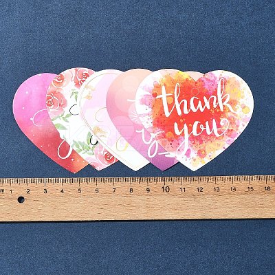 Coated Paper Thank You Greeting Card DIY-FS0007-76E-1