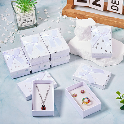 Polka Dot Pattern Cardboard Jewelry Packaging Boxes LS-CON-TAC0011-04B-03-1