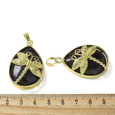 Natural Amethyst Pendants G-G900-01G-06-1