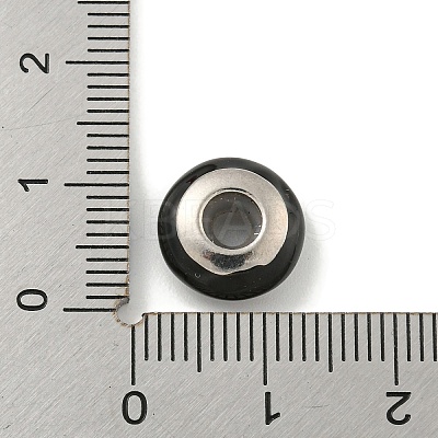 304 Stainless Steel Enamel European Beads STAS-U005-01D-P-1