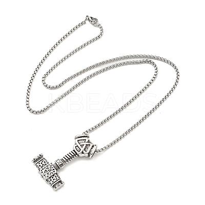 Alloy Pendant Necklace NJEW-B103-01AS-03-1