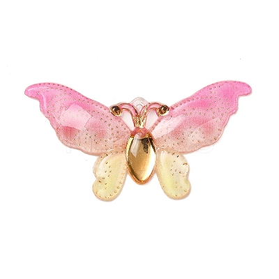 Gradient Color Resin Pendants RESI-Q012-03J-1