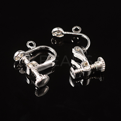 Brass Screw Clip Earring Converter EC143-S-1