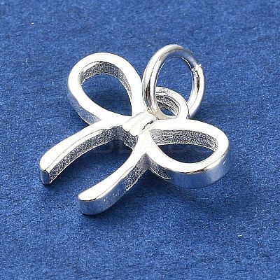 925 Sterling Silver Bowknot Charms STER-M119-05C-S-1