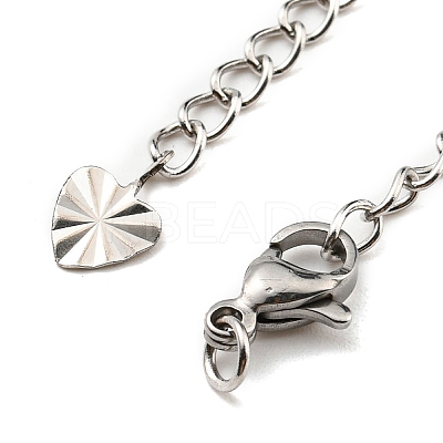 Tarnish Resistant 304 Stainless Steel Curb Chain Extender STAS-G310-08P-1