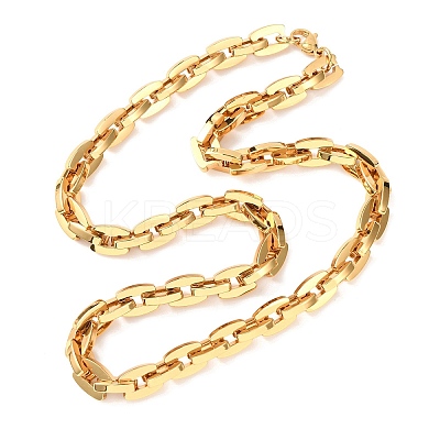 304 Stainless Steel Link Chain Necklaces for Women Men NJEW-F363-06G-1
