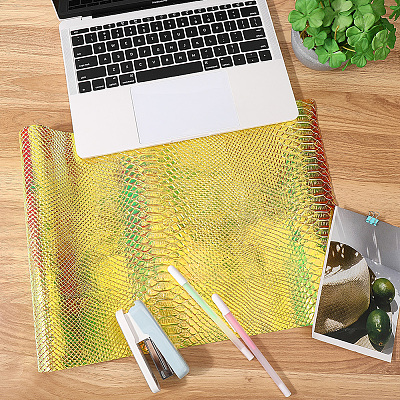 Laser PU Leather Fabric DIY-WH20032-57J-1