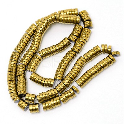 Electroplate Non-magnetic Synthetic Hematite Beads Strands G-WH0015-02C-1