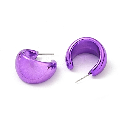 Arch Acrylic Stud Earrings EJEW-P251-30-1