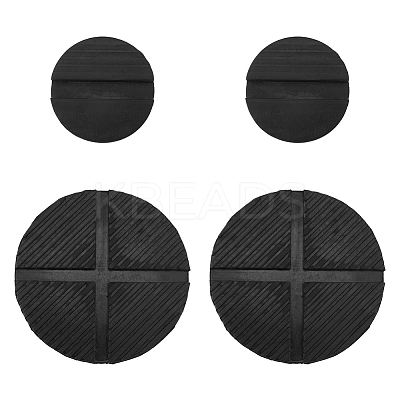 4Pcs 2 Style Rubber Jack Pad Adapter for Jack Stand AJEW-FH0004-28-1