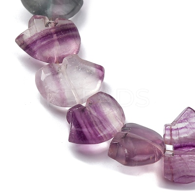 Natural Purple Fluorite Beads Strands G-F783-G04-01-1