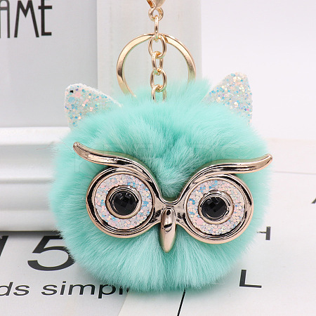 Pom Pom Ball Keychain LS-KEYC-PW0002-033B-1