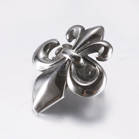 316 Surgical Stainless Steel Slide Charms/Slider Beads X-STAS-K157-57AS-1