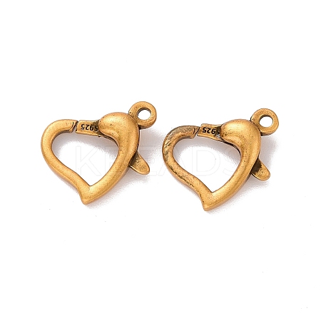 925 Sterling Silver Lobster Claw Clasps STER-D036-01AG-1
