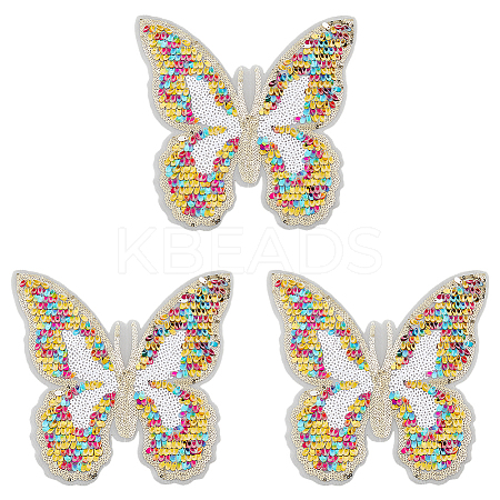 Butterfly Polyester Embroidery Ornaments Accessories DIY-WH0502-88-1