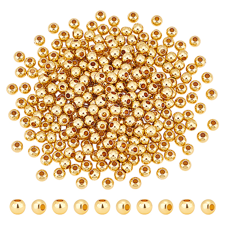 300Pcs Rack Plating Brass Spacer Beads KK-UN0003-25-1