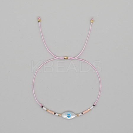 Natural Shell Evil Eye Bracelets FK3019-2-1
