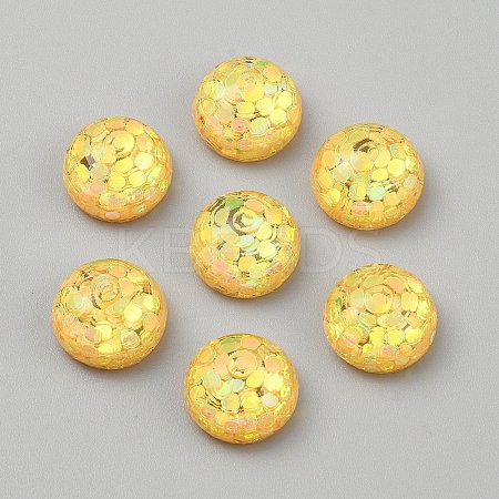Transparent Resin Cabochons RESI-WH0038-47D-1