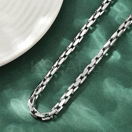 304 Stainless Steel Link Chain Necklaces for Women Men NJEW-Z093-02P-1