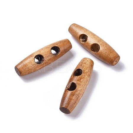 Natural Wood Buttons LS-WOOD-WH0100-01F-1