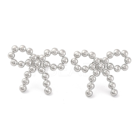 Non-Tarnish 304 Stainless Steel Stud Earrings for Women LS-EJEW-N054-20P-1