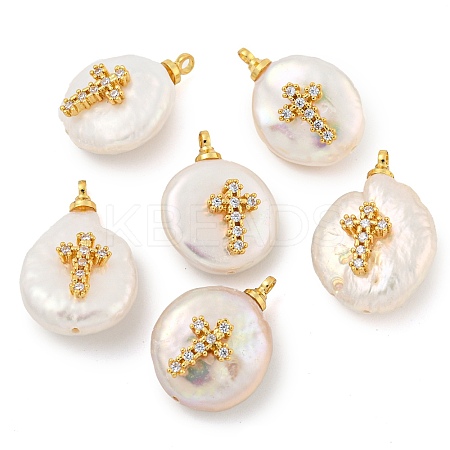 Natural Cultured Freshwater Pearl Pendants LS-PEAR-F008-19G-1