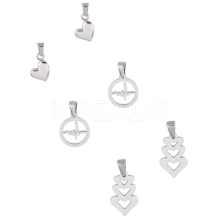 304 Stainless Steel Pendants STAS-UN0012-48-1