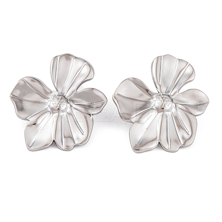 Non-Tarnish 304 Stainless Steel Stud Earrings for Women EJEW-A049-10P-1