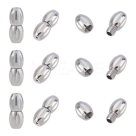 Tarnish Resistant 304 Stainless Steel Screw Clasps LS-STAS-L135-02-1
