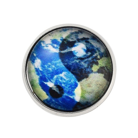 Round Glass Brooches LS-JEWB-A022-02B-1