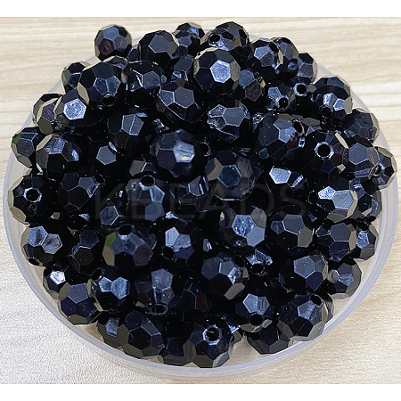 Opaque Acrylic Beads FIND-PW0024-06B-1