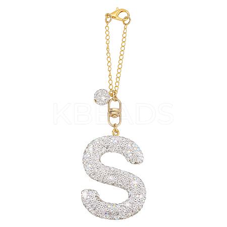 Polymer Clay Rhinestone Beads Penedant Decoration HJEW-PH02048-03-1
