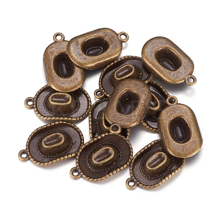 Tibetan Style Alloy Hat Pendants LS-TIBEP-1023-AB-FF-1