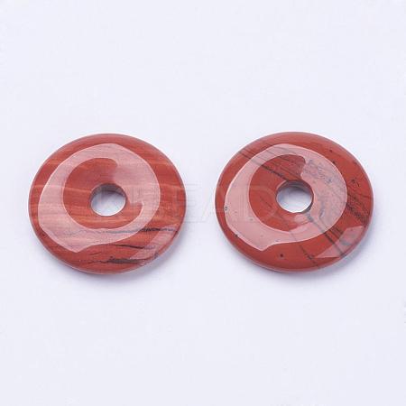 Natural Red Jasper Pendants G-F524-B04-1
