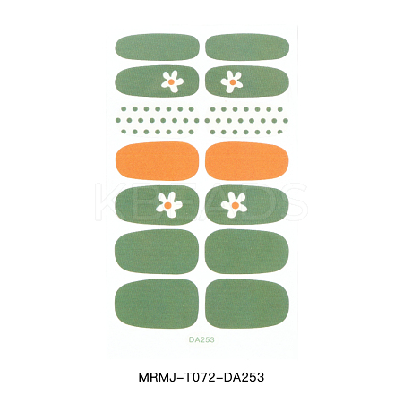 Full Cover Nail Art Stickers MRMJ-T072-DA253-1