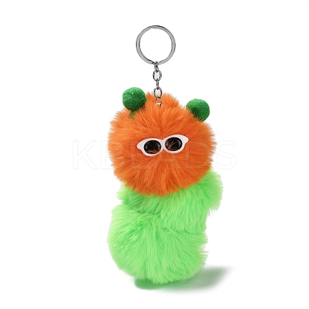 Cute Plush Cloth Worm Doll Pendant Keychains LS-KEYC-P014-B01-1