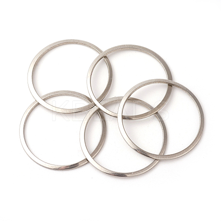 Tarnish Resistant 201 Stainless Steel Linking Rings STAS-F192-001P-02-1