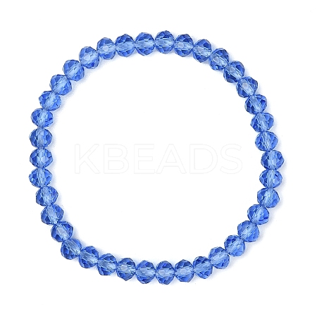 Classic Ethnic Style Faceted Glass Stretch Bracelets for Women RE4529-10-1