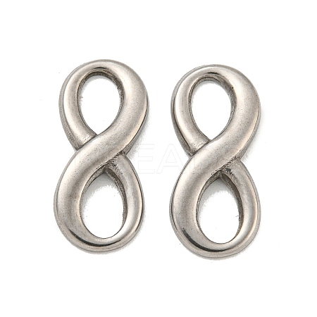 Non-Tarnish 304 Stainless Steel Connector Charms STAS-O004-02P-1