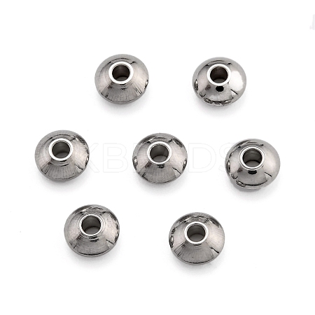 Tarnish Resistant Flat Round 304 Stainless Steel Spacer Beads STAS-M252-01-1