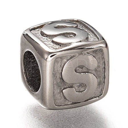 Tarnish Resistant 304 Stainless Steel European Beads LS-OPDL-L020-001S-1