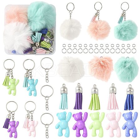 DIY Bear Keychain Making Kits DIY-FS0009-14-1
