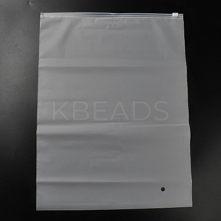 Frosted Transparent PE Jewelry Zip Top Storage Bags ABAG-H114-01H-1