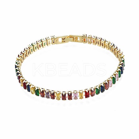 Cubic Zirconia Classic Tennis Bracelet X-ZIRC-S067-073I-NF-1