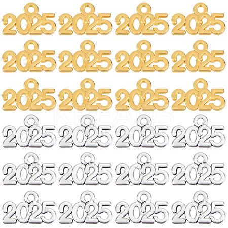 100Pcs 2 Colors Alloy Pendants FIND-SP0002-35-1
