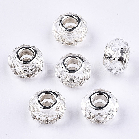 Transparent Resin European Beads RPDL-T003-003-B15-1